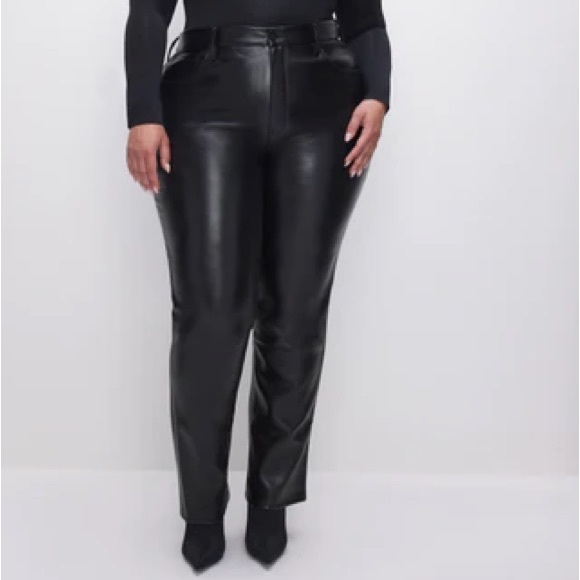 GOOD ICON FAUX LEATHER PANTS - Picture 1 of 3